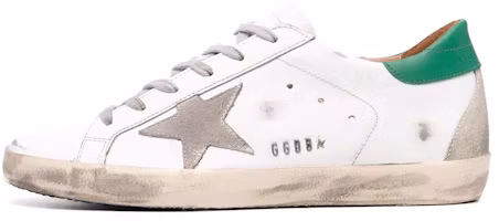Golden Goose Super-Star 'Distressed White Green' GMF00102.F002180.10802 Golden Goose Super-Star 'Distressed White Green' GMF00102.F002180.10802
