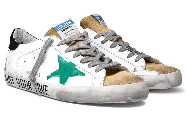 Golden Goose Super-Star 'Distressed White Green' 圖 3