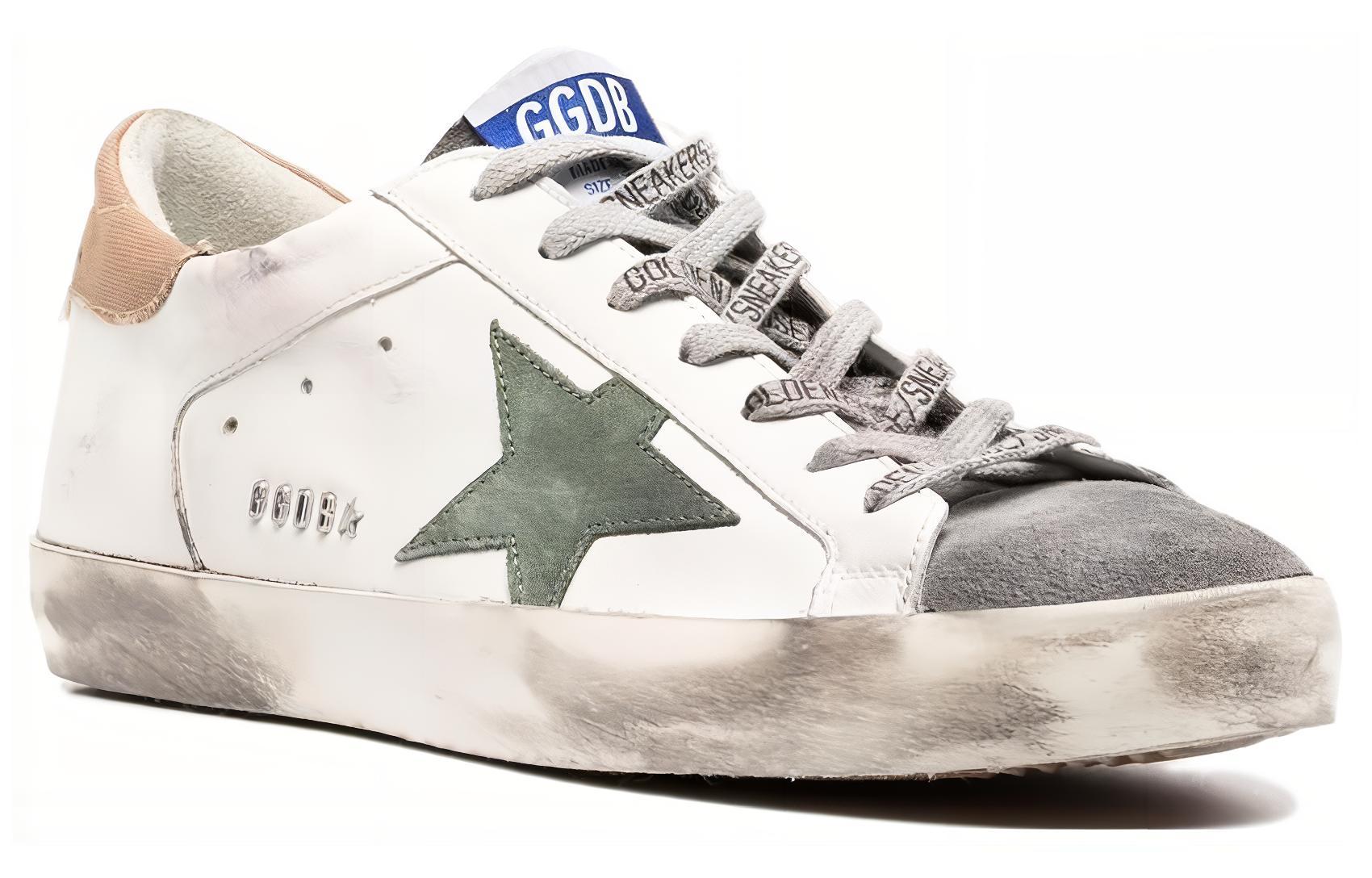 Lookbook Golden Goose Super-Star ''Versleten Wit Groen'' GMF00103.F002538.81526