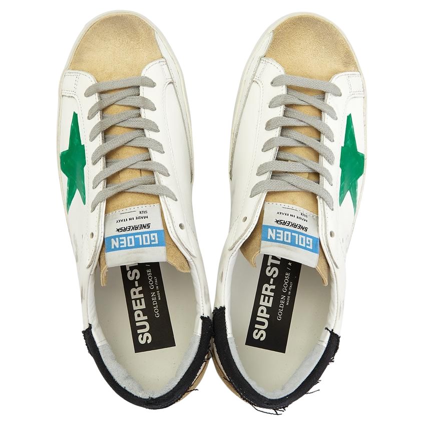 Golden Goose Super-Star 'Distressed White Green' 圖 4