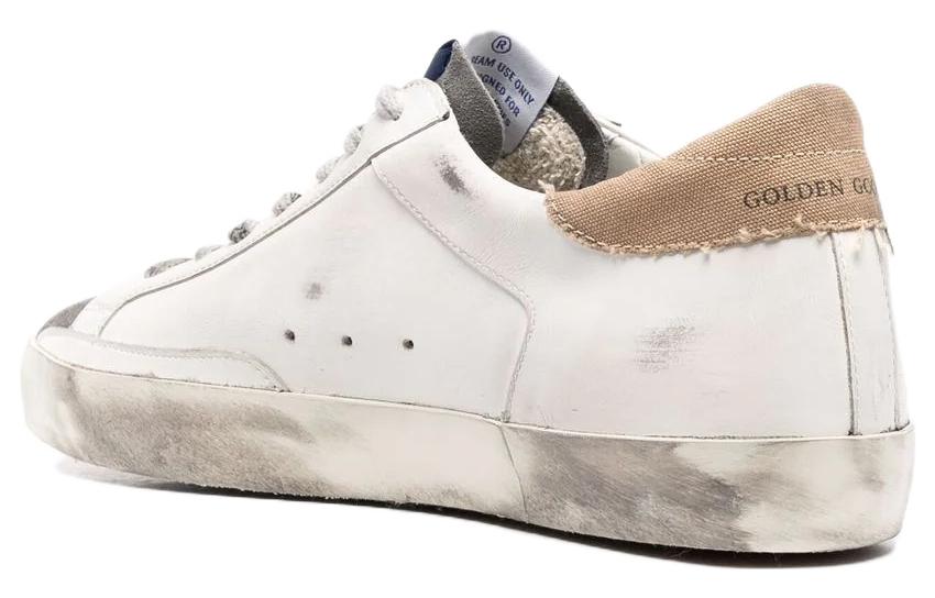 Shop Golden Goose Super-Star ''Versleten Wit Groen'' GMF00103.F002538.81526