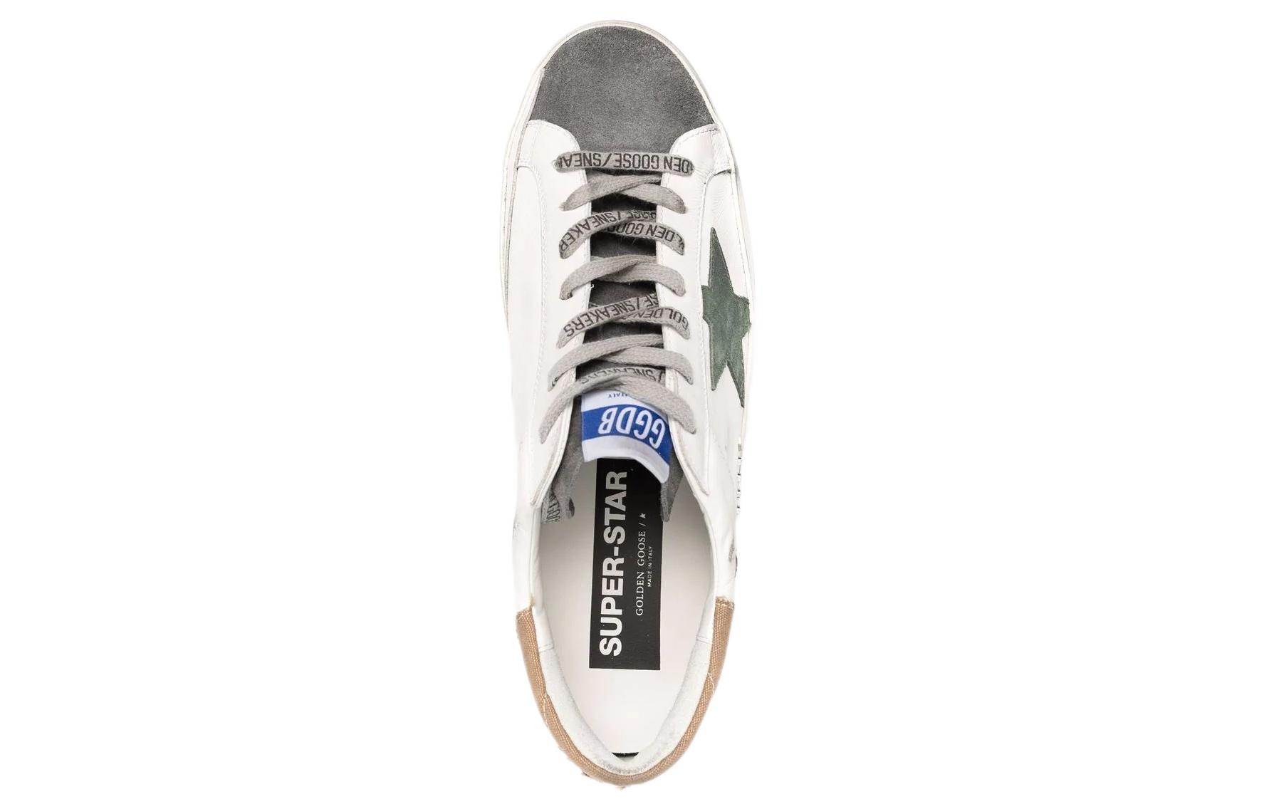 Purchase Golden Goose Super-Star ''Versleten Wit Groen'' GMF00103.F002538.81526