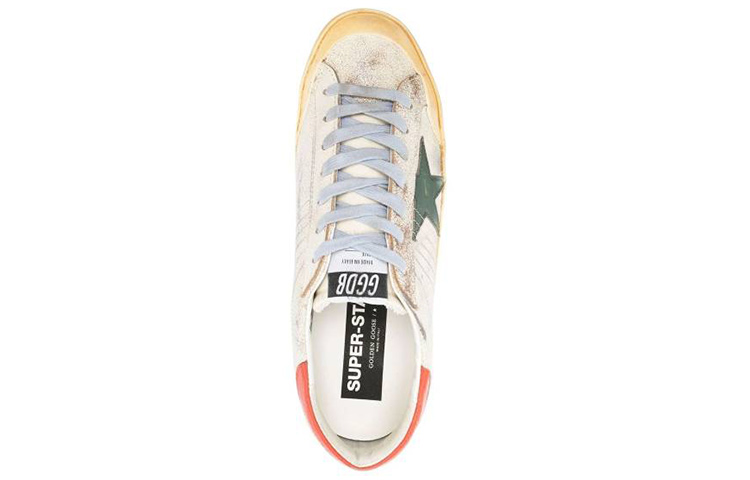 Golden Goose Super-Star 'Distressed White Green' 圖 5