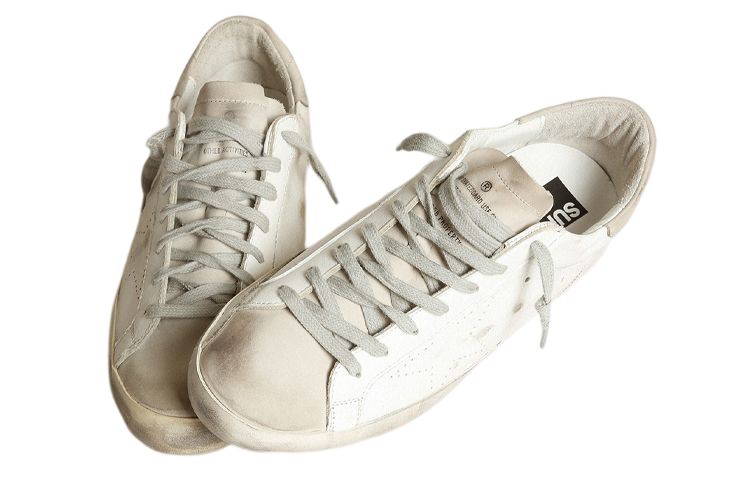 Lookbook Golden Goose Super-Star “做旧白灰” حمل 运动鞋 GMF00105.F002942.10276