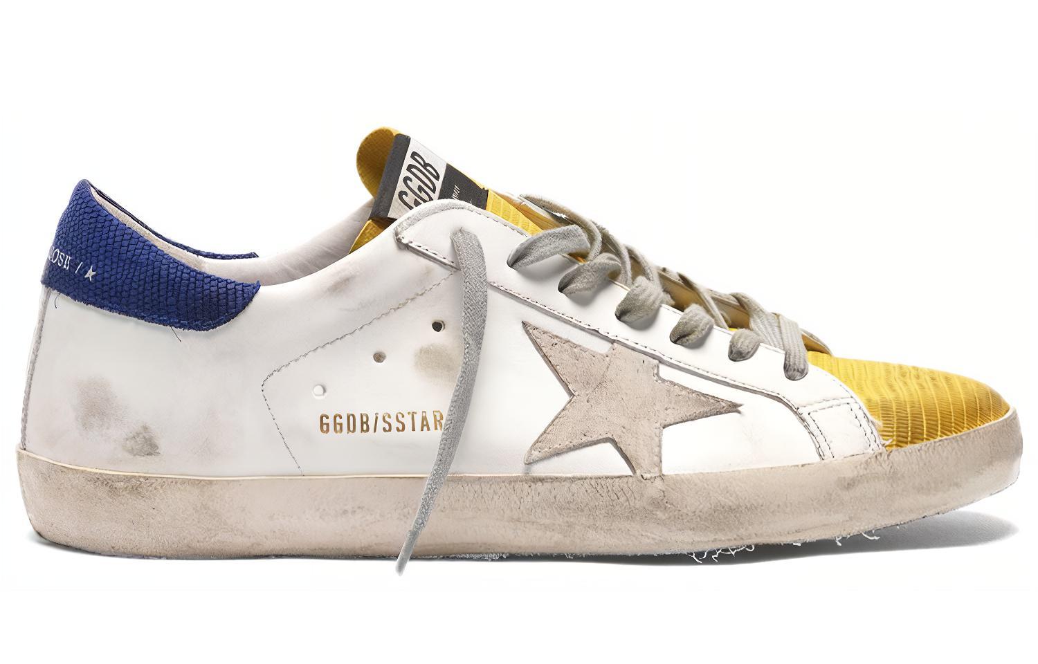 Golden Goose Super-Star 'Distressed White Yellow Blue' 圖 2