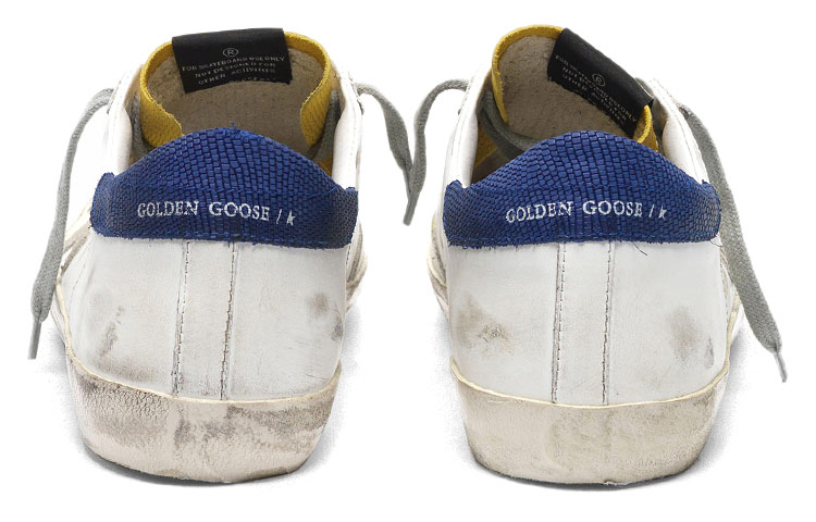 Golden Goose Super-Star 'Distressed White Yellow Blue' 圖 4