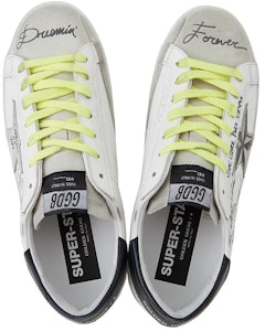 Golden Goose Super-Star 'Graffiti Hitam Putih Lusuh' GMF00101.F000300.10220 Shop Golden Goose Super-Star 'Graffiti Hitam Putih Lusuh' GMF00101.F000300.10220