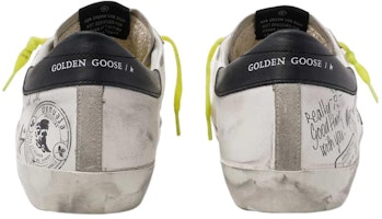 金鵝 Super-Star 塗鴉 做舊處理 潮流低幫 時尚板鞋 男款 白黑 Purchase 金鵝 Super-Star 塗鴉 做舊處理 潮流低幫 時尚板鞋 男款 白黑