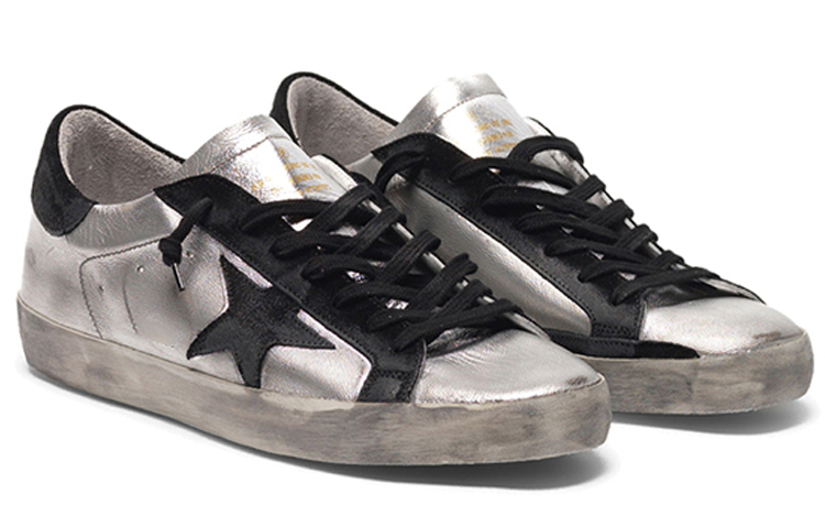 Shop Golden Goose Super-Star 'Abu Hitam Bintang' GCOMS590.A8