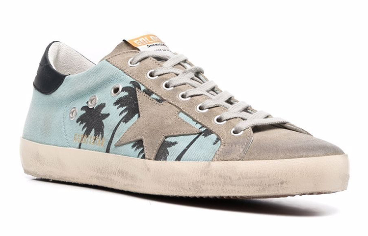Golden Goose Super-Star 'Palm Print Blue Grey' 圖 2