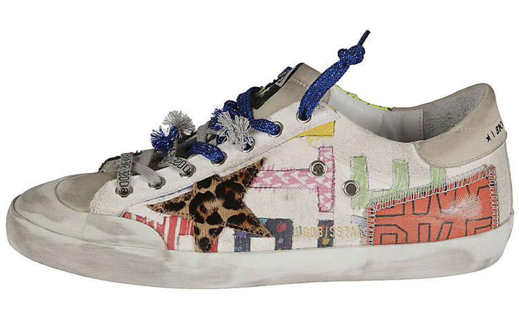 Golden Goose Super-Star 'Patchwork Canvas Dirty'
