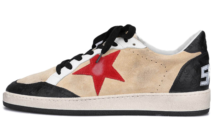 Golden Goose Super-Star 'Red Star Cream Distressed'