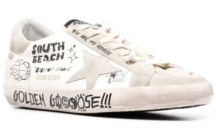 Lookbook Golden Goose Super-Star '白色时尚低帮鞋' GMF00101.F002647.10220