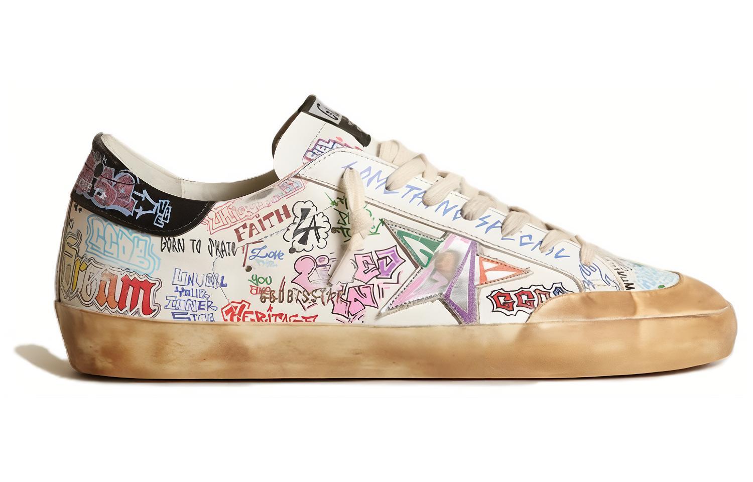 Golden Goose Super-Star 'White Graffiti Penstar Distressed' 圖 2