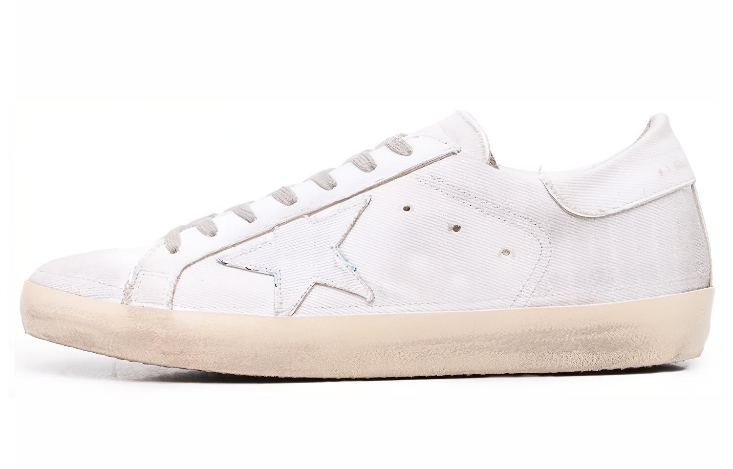 Golden Goose Super-Star 'White Low-Top Lace-Up'