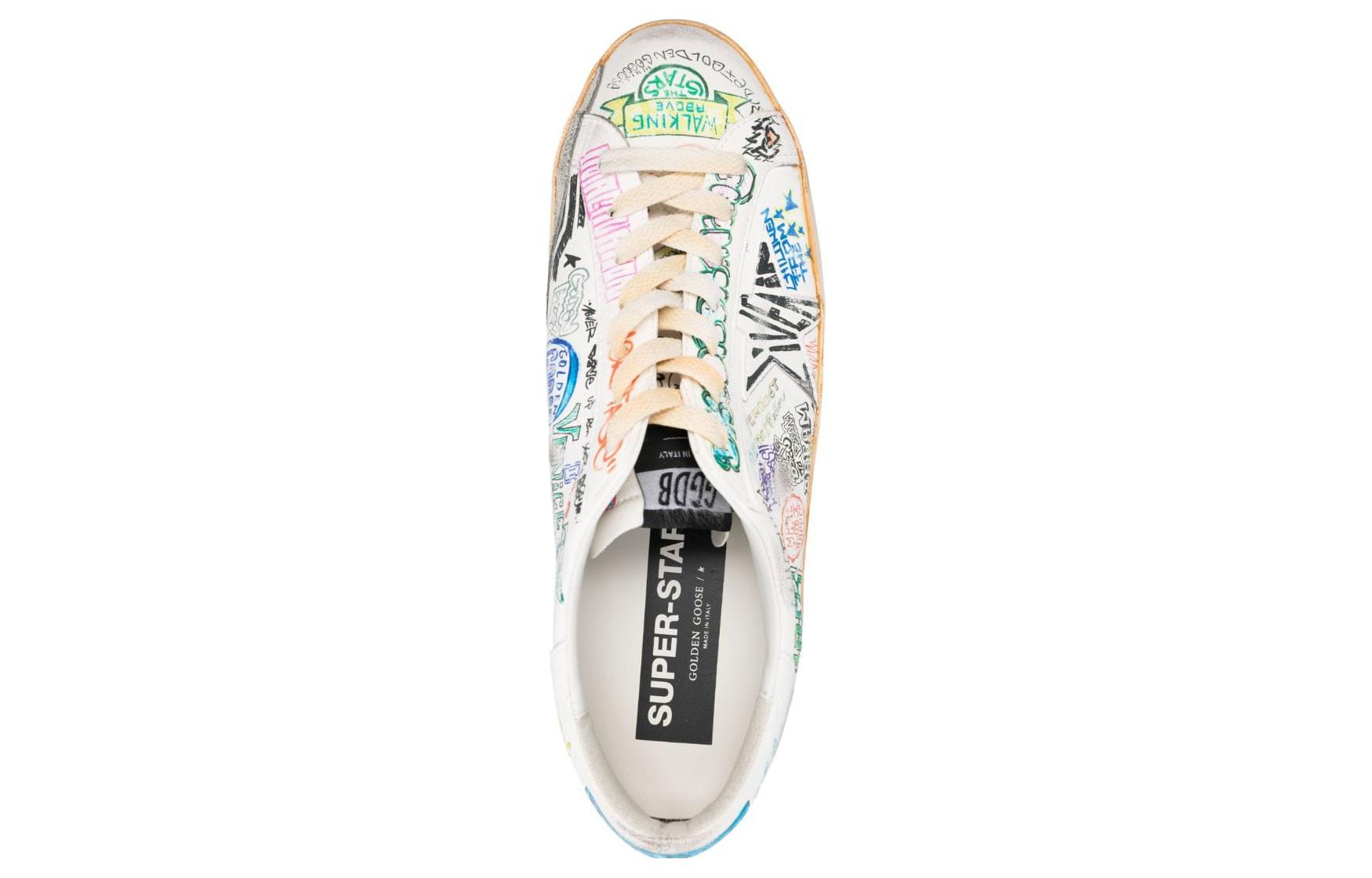 Golden Goose Super-Star Multicolor Graffiti 'White' 圖 3