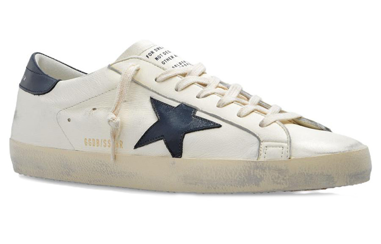 Lookbook Golden Goose Super-Star Beige Biru Malam GMF00101.F004164.15430