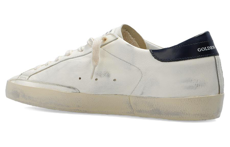 Shop Golden Goose Super-Star Beige Biru Malam GMF00101.F004164.15430