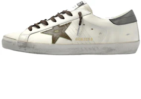 Golden Goose Super-Star Low-Top White Calfskin Leather Sneakers Men. GMF00101.F007516.83112 Golden Goose Super-Star Low-Top White Calfskin Leather Sneakers Men. GMF00101.F007516.83112