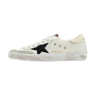 Golden Goose Super-Star Nylon White Black Beige
