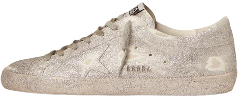 Golden Goose Super-Star Silver Low-Top Fashion Sneakers Men Comfortable Casual GMF00101.F002171.70100 Golden Goose Super-Star Silver Low-Top Fashion Sneakers Men Comfortable Casual GMF00101.F002171.70100
