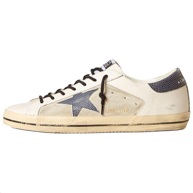Golden Goose Super-Star Suede Low-Top Sneakers Off-White GMF00103.F006040.10509
