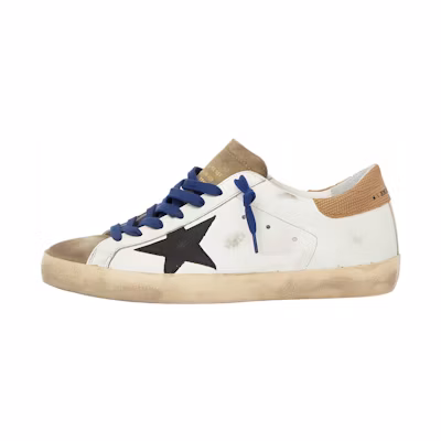 Golden Goose Super-Star Suede Toe White Taupe Royal Blue Black