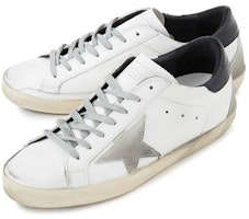 金鵰 Super-Star 做舊款 黑尾灰星 防滑舒適 低幫髒髒 時尚板鞋 男款 白 Lookbook 金鵰 Super-Star 做舊款 黑尾灰星 防滑舒適 低幫髒髒 時尚板鞋 男款 白