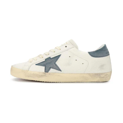Golden Goose Super-Star White Blue Suede