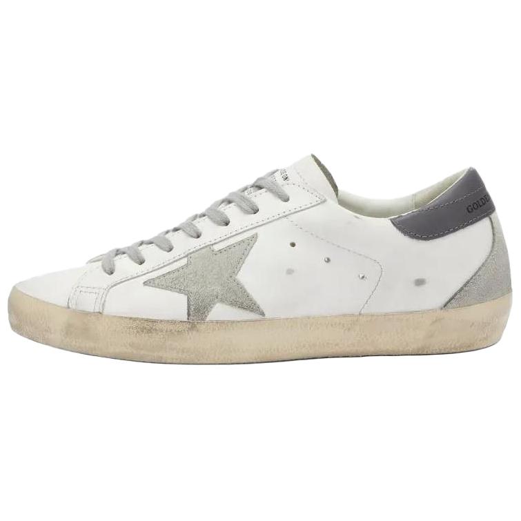 Golden Goose Super-Star White Calfskin Low-Top Sneakers for Men. GMF00102.F006113.11915