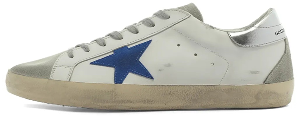 Golden Goose Super-Star Putih Biru Elektrik Perak GMF00102.F002540.10901 Buy Golden Goose Super-Star Putih Biru Elektrik Perak GMF00102.F002540.10901