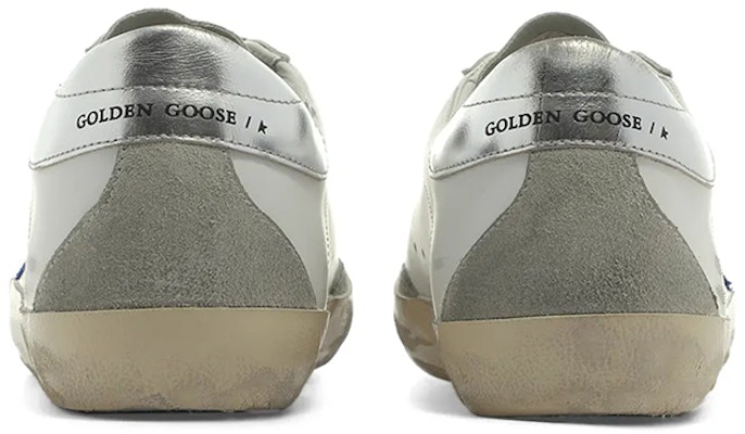 Golden Goose Super-Star Putih Biru Elektrik Perak GMF00102.F002540.10901 Shop Golden Goose Super-Star Putih Biru Elektrik Perak GMF00102.F002540.10901