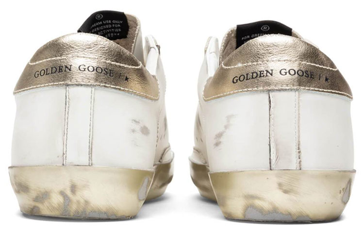 Purchase 金鵝 Super-Star 做舊款 輕便耐磨 低幫休閒 時尚板鞋 男款 白金