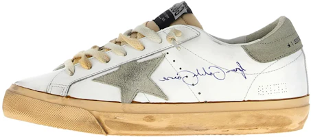 Golden Goose Super-Star White Leather Low-Top Sneakers for Men GMF00672.F006232.10276 Golden Goose Super-Star White Leather Low-Top Sneakers for Men GMF00672.F006232.10276