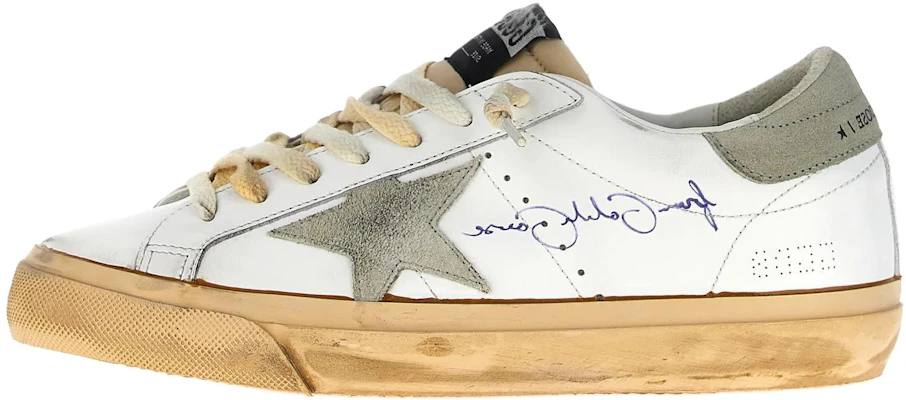 Golden Goose Super-Star Sneakers Lelaki Kulit Putih Low-Top GMF00672.F006232.10276 Buy Golden Goose Super-Star Sneakers Lelaki Kulit Putih Low-Top GMF00672.F006232.10276