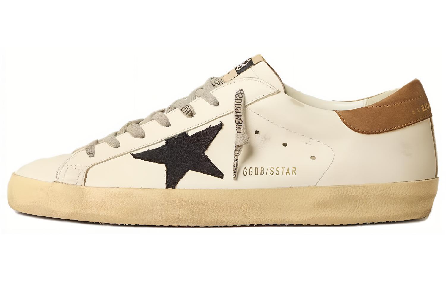 Golden Goose Super-Star White Leather Low-Top Sneakers Casual Shoes GMF00101.F005145.11657