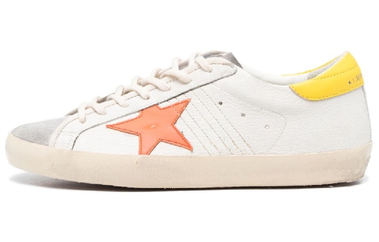Golden Goose Super-Star White Orange Yellow