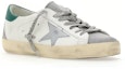Order Golden Goose Super-Star Putih Perak Hijau GMF00102.F004167.82171