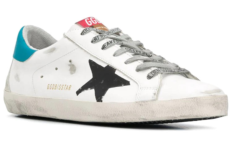 Golden Goose Super-Star 'Black Logo Blue Tail Distressed' 圖 2