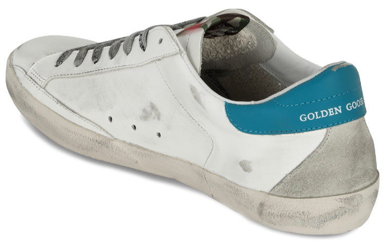 Golden Goose Super-Star 'Black Logo Blue Tail Distressed' 圖 3