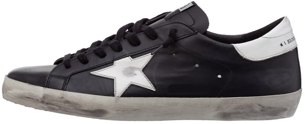Golden Goose Super-Star 'Negro Blanco Desgastado' GMF00101.F000321.80203 Buy Golden Goose Super-Star 'Negro Blanco Desgastado' GMF00101.F000321.80203