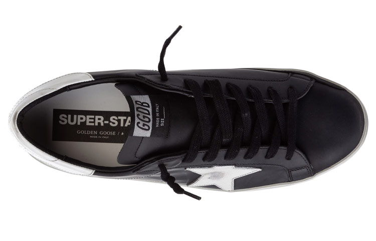 Lookbook Golden Goose Super-Star 'Negro Blanco Desgastado' GMF00101.F000321.80203