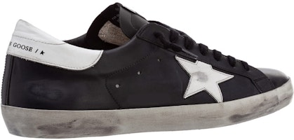 Golden Goose Super-Star 'Negro Blanco Desgastado' GMF00101.F000321.80203 Shop Golden Goose Super-Star 'Negro Blanco Desgastado' GMF00101.F000321.80203