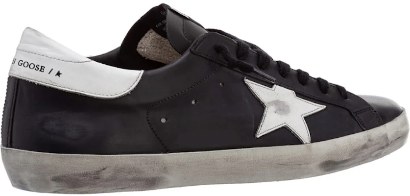Golden Goose Super-Star 'Black White Distressed' GMF00101.F000321.80203 Shop Golden Goose Super-Star 'Black White Distressed' GMF00101.F000321.80203