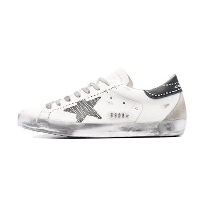 Golden Goose Super-Star 'Distressed Black and White'