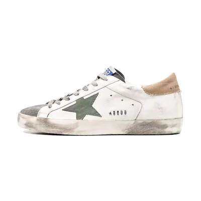 Golden Goose Super-Star 'Distressed White Green'