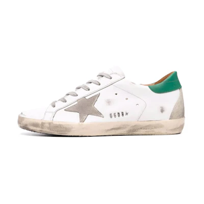 Golden Goose Super-Star 'Distressed White Green'