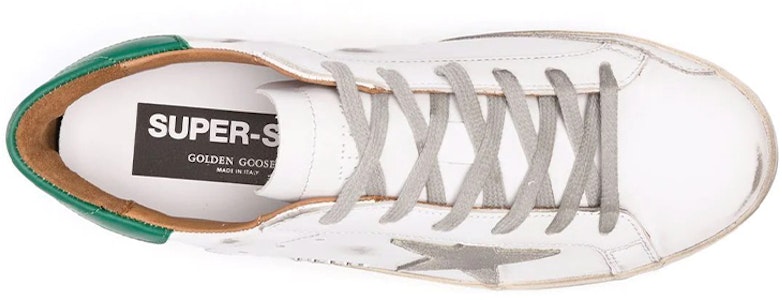 Golden Goose Super-Star 'Putih Hijau Distressed' GMF00102.F002180.10802 Shop Golden Goose Super-Star 'Putih Hijau Distressed' GMF00102.F002180.10802