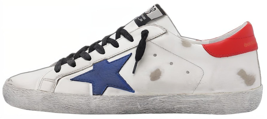 Golden Goose Super Star 'White Red Distressed' GMF00101.F000348.10281 Buy Golden Goose Super Star 'White Red Distressed' GMF00101.F000348.10281