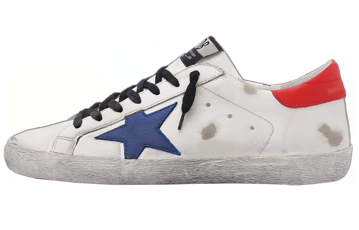 Golden Goose Super Star 'White Red Distressed' GMF00101.F000348.10281